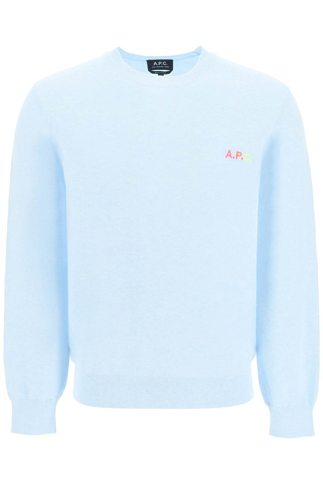 A.p.c. 'martin' pullover with logo embroidery detail - Light blue-clothing-A.P.C.-l-Urbanheer