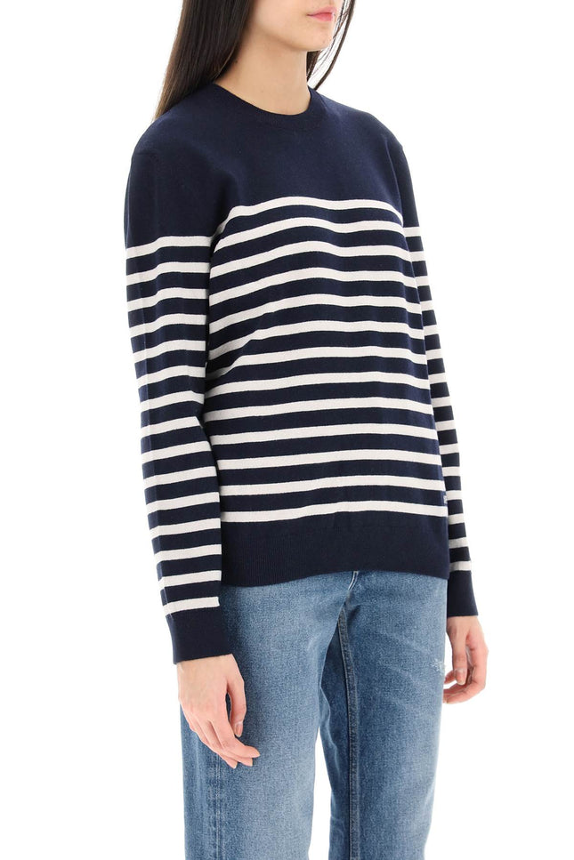 A.p.c. 'phoebe' striped cashmere and cotton sweater - Blue-clothing-A.P.C.-Urbanheer