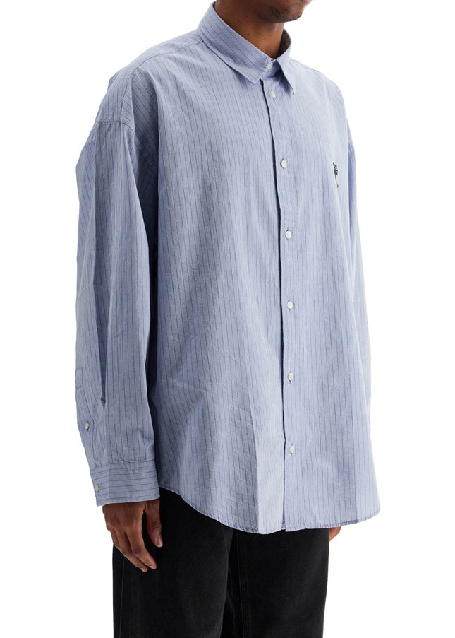 Acne Studios blue striped cotton shirt