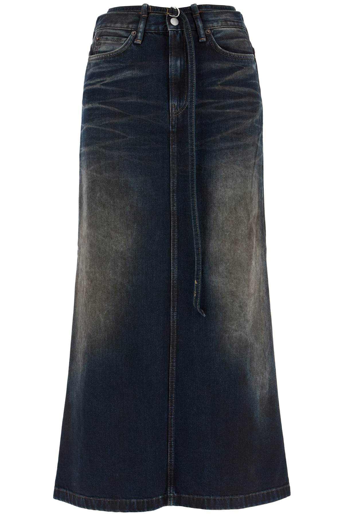 Acne Studios maxi denim skirt with waist strap