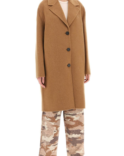 Acne Studios midi wool and alpaca coat