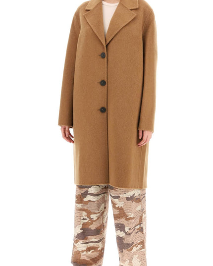 Acne Studios midi wool and alpaca coat