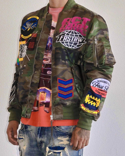 Act Today Multi Patches MA-1 Jacket