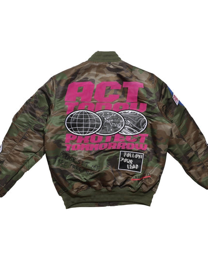 Act Today Multi Patches MA-1 Jacket