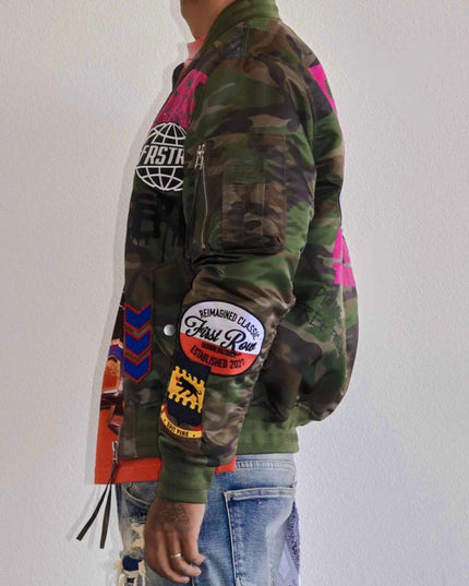 Act Today Multi Patches MA-1 Jacket