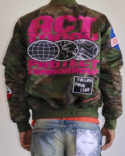 Act Today Multi Patches MA-1 Jacket