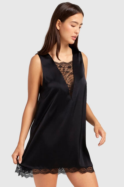 After Party Lace Mini Dress - Black