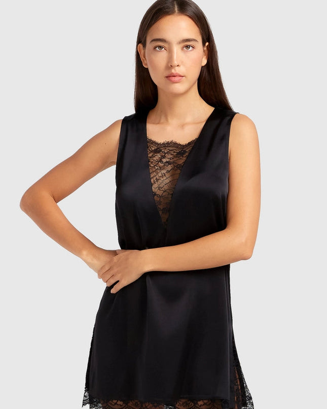 After Party Lace Mini Dress - Black