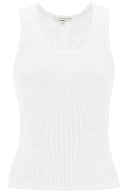 Agolde poppy ribbed tank top