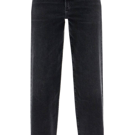 Agolde straight harper jeans for women - Black