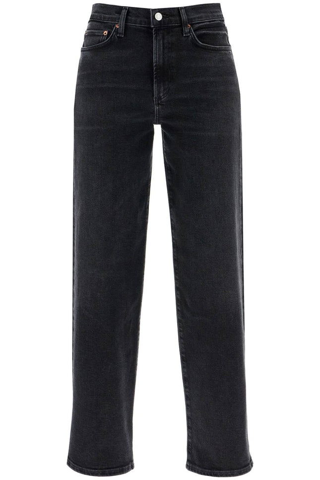 Agolde straight harper jeans for women - Black