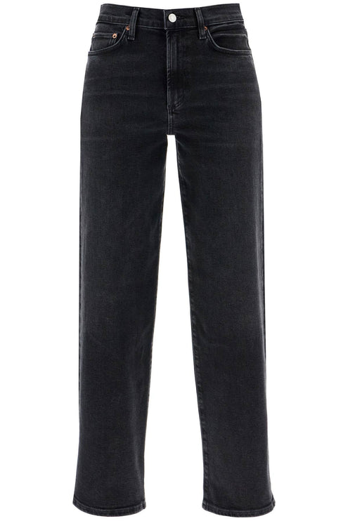 Agolde straight harper jeans for women - Black