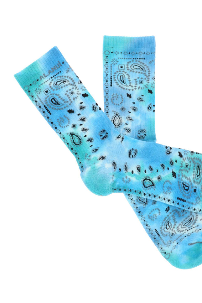 Alanui bandana print socks-women > clothing > beachwear & underwear and nightwear > socks and tights-Alanui-os-Mixed colours-Urbanheer