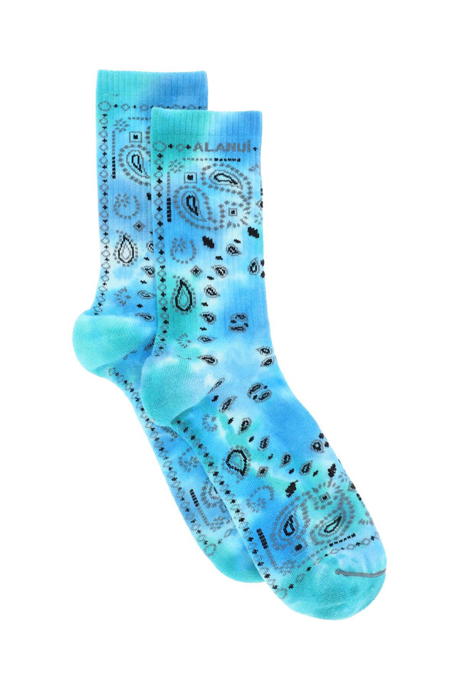 Alanui bandana print socks-women > clothing > beachwear & underwear and nightwear > socks and tights-Alanui-os-Mixed colours-Urbanheer