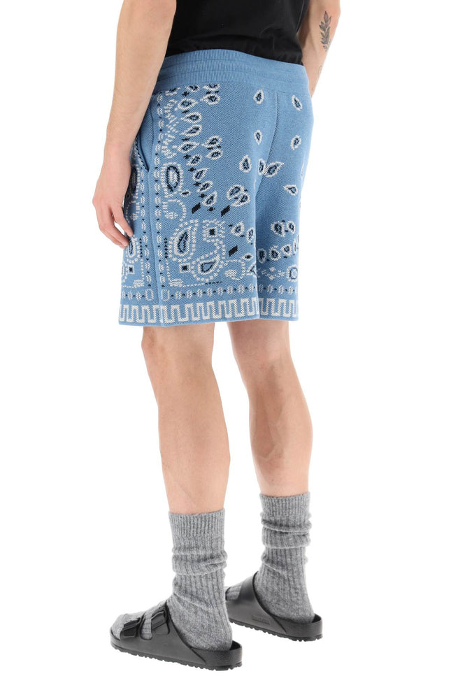 Alanui cotton bandana bermuda shorts-men > clothing > trousers > bermuda and shorts-Alanui-s-Light blue-Urbanheer