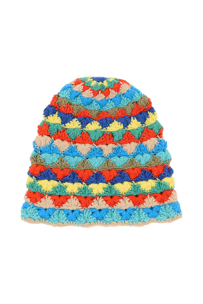 Alanui crochet 'over the rainbow' cloche-women > accessories > scarves and gloves-Alanui-os-Multicolor-Urbanheer