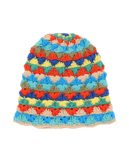 Alanui crochet 'over the rainbow' cloche-women > accessories > scarves and gloves-Alanui-os-Multicolor-Urbanheer