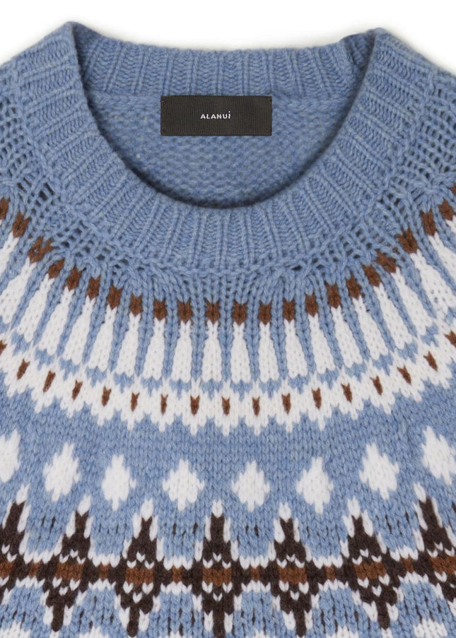 Alanui Sweaters Clear Blue