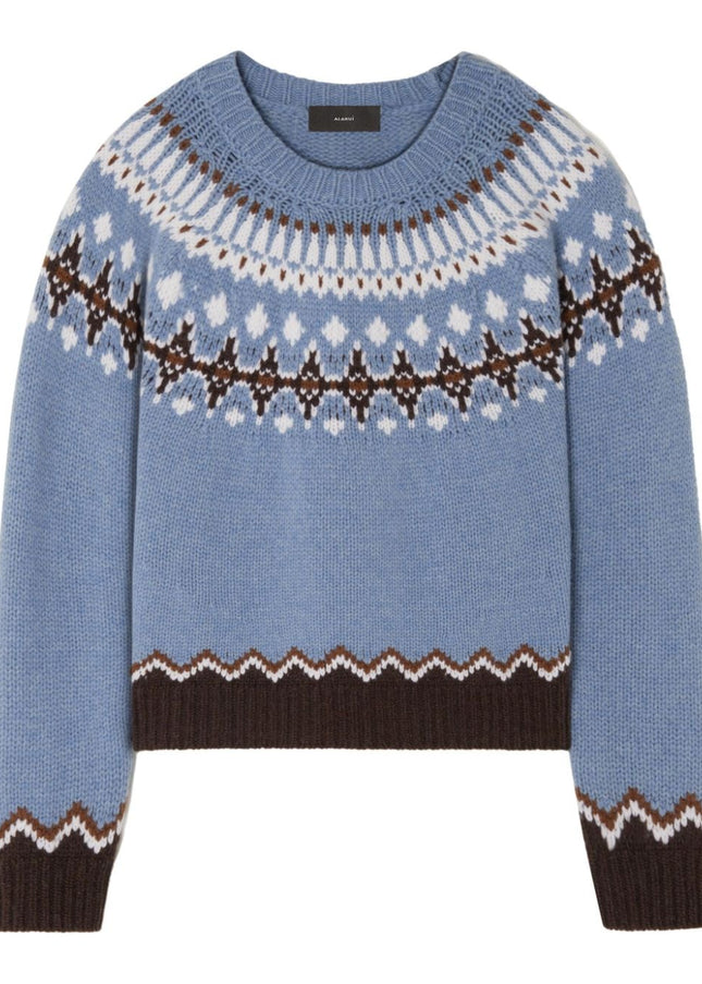 Alanui Sweaters Clear Blue