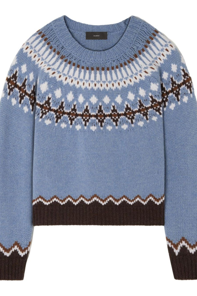 Alanui Sweaters Clear Blue