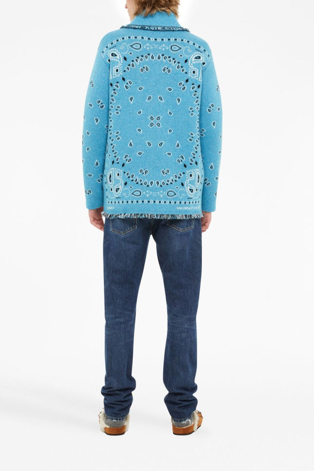 Alanui Sweaters Clear Blue
