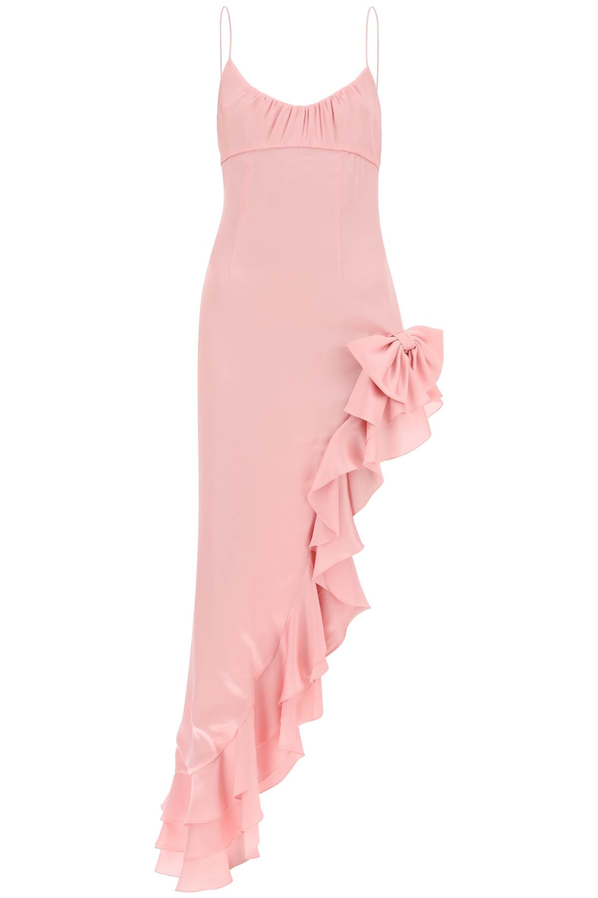 Alessandra rich asymmetrical dress with frills-women > clothing > dresses > maxi-Alessandra Rich-Urbanheer