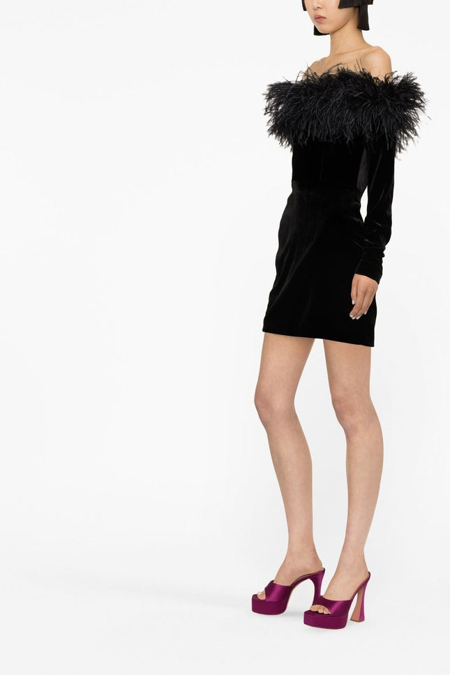 Alessandra Rich Dresses Black-women > clothing > dresses-Alessandra Rich-Urbanheer