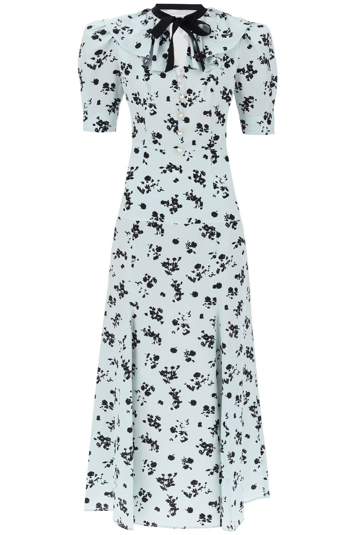 Alessandra rich floral long dress-women > clothing > dresses > maxi-Alessandra Rich-44-Light blue-Urbanheer