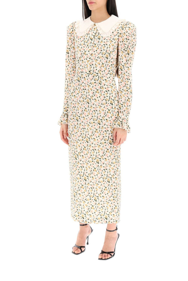 Alessandra rich floral shirt dress-women > clothing > dresses > midi-Alessandra Rich-40-Neutro-Urbanheer