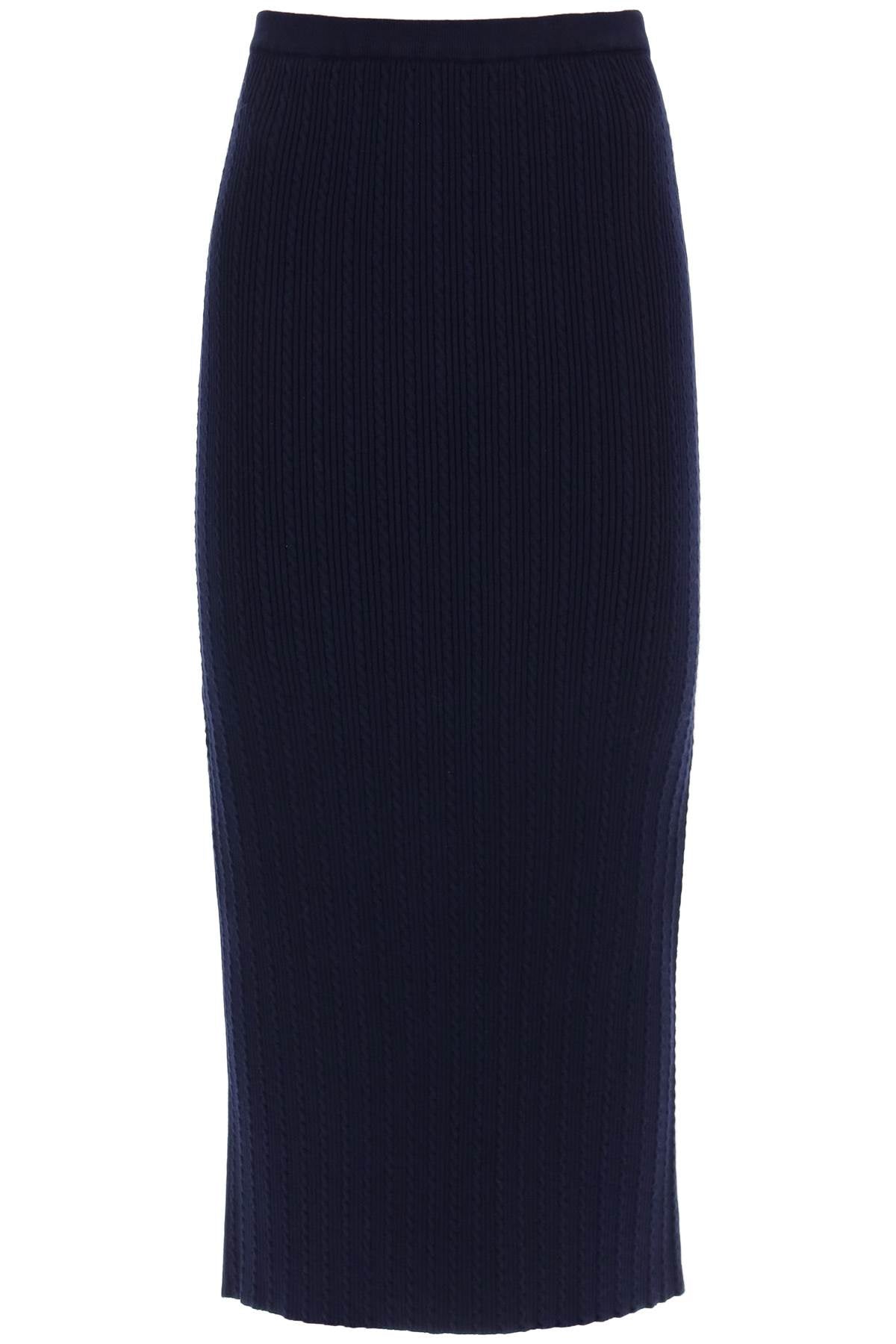 Alessandra rich knitted pencil skirt-women > clothing > skirts > midi-Alessandra Rich-38-Blue-Urbanheer