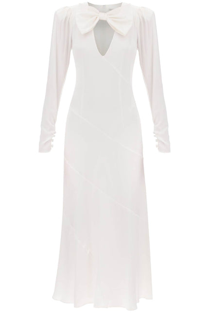 Alessandra rich long dress in silk satin-women > clothing > dresses > maxi-Alessandra Rich-38-White-Urbanheer