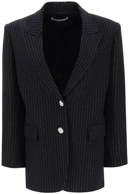 Alessandra rich lurex-pinstriped jacket-women > clothing > jackets > blazers and vests-Alessandra Rich-Urbanheer