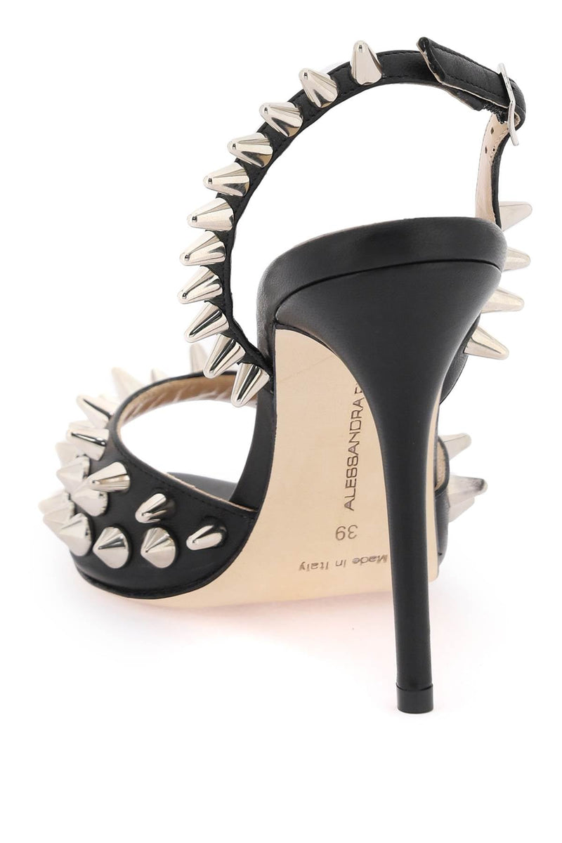 Alessandra rich sandals with spikes-women > shoes > sandals-Alessandra Rich-36-Black-Urbanheer