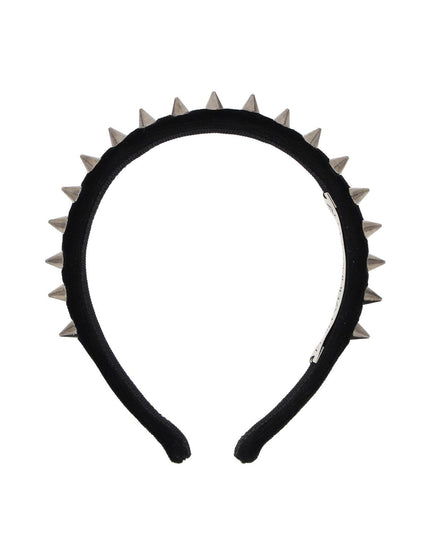 Alessandra rich velvet headband with spike-women > accessories > hats and hair accessories > hair accessories-Alessandra Rich-os-Black-Urbanheer