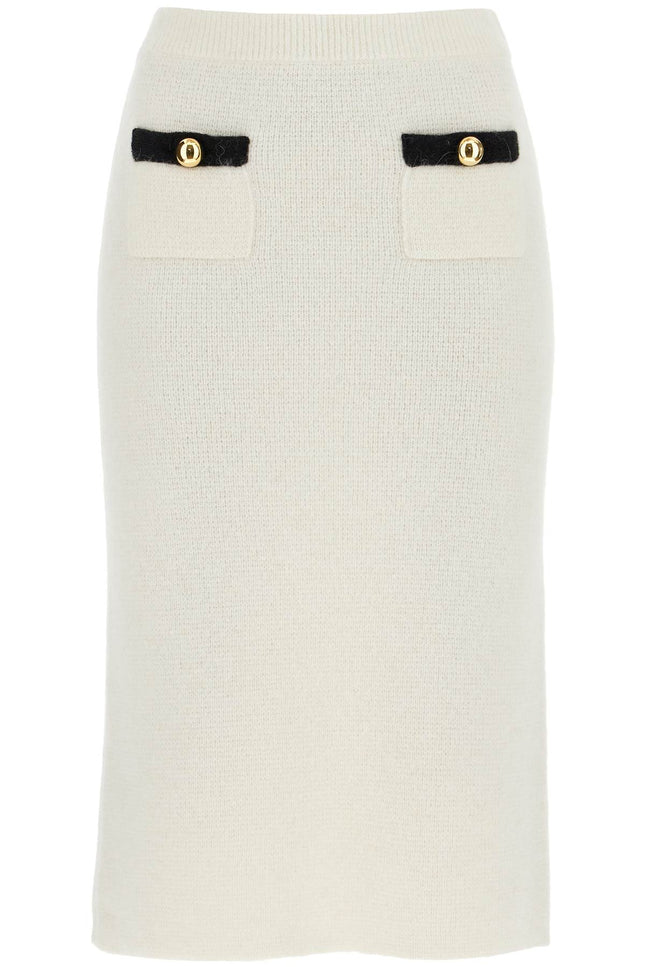 Alessandra Rich 'alpaca midi skirt