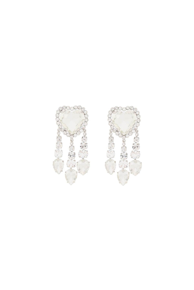 Alessandra Rich heart earrings with pendants