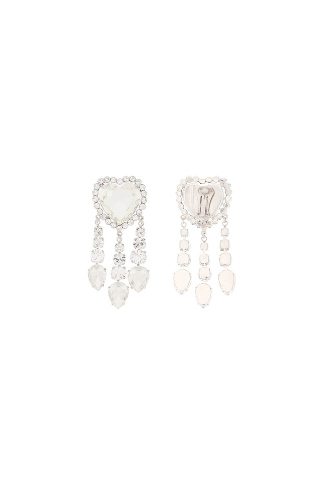 Alessandra Rich heart earrings with pendants