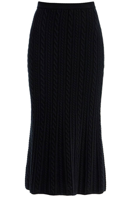 Alessandra Rich "knitted midi skirt with cable knit