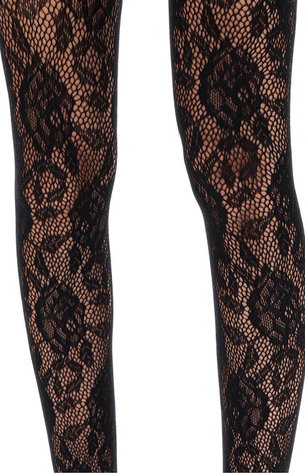 Alessandra Rich lace thigh-high stockings with