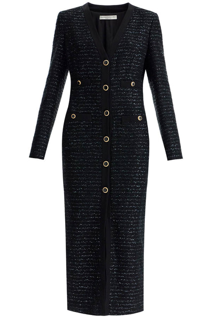Alessandra Rich midi tweed dress with sequins