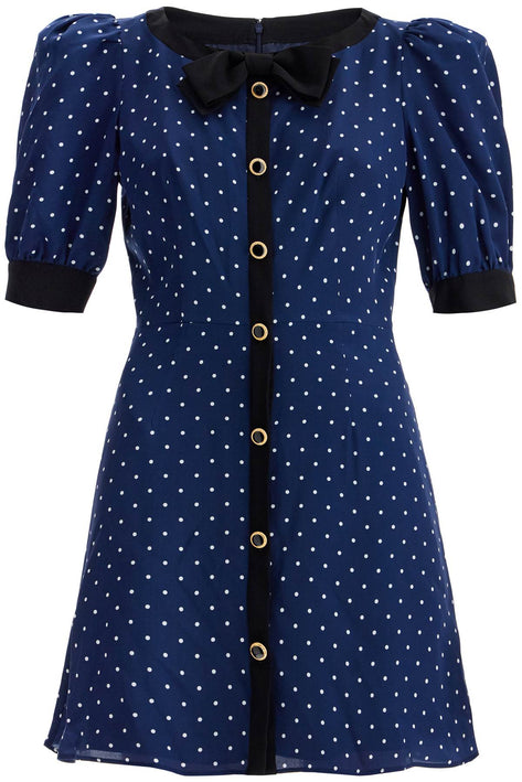 Alessandra Rich 'silk polka dot mini dress