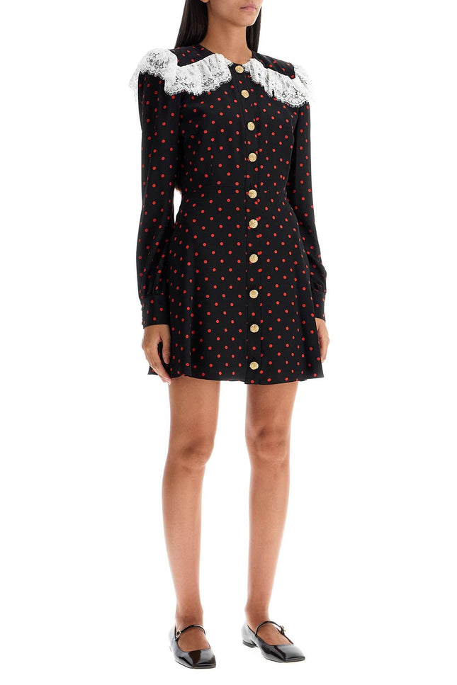 Alessandra Rich 'silk polka dot mini dress