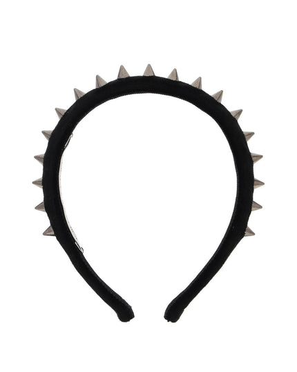 Alessandra Rich velvet headband with spike