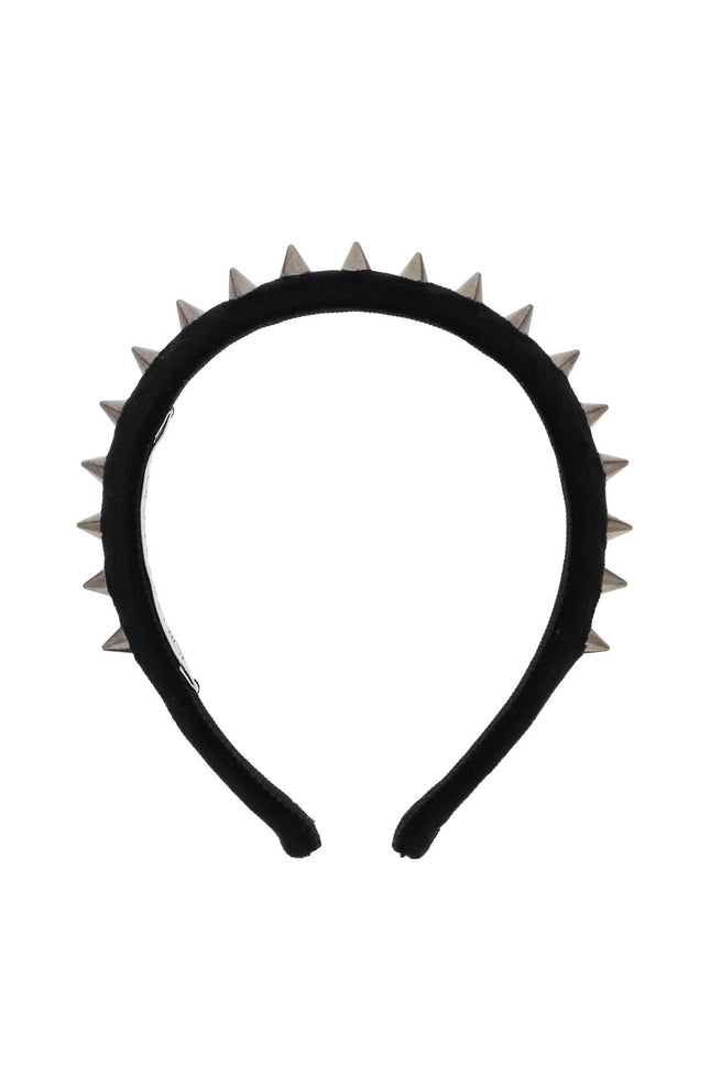 Alessandra Rich velvet headband with spike