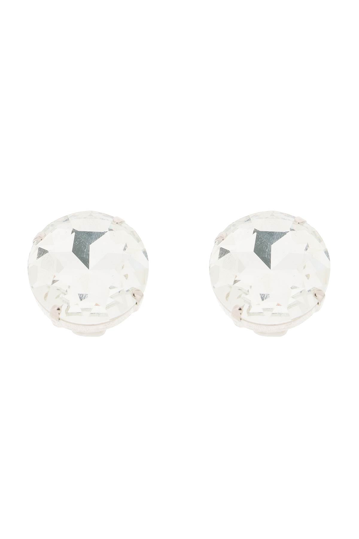 Alessandra rich crystal clip-on earrings in italian style-women > accessories > jewellery > earrings-Alessandra Rich-os-Silver-Urbanheer