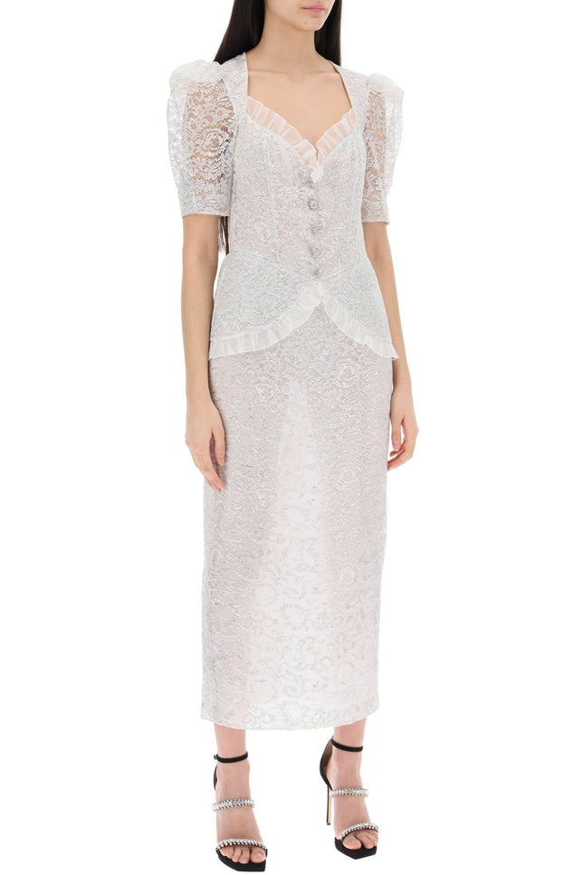 Alessandra rich lurex lace dress for-women > clothing > dresses > midi-Alessandra Rich-42-Mixed colours-Urbanheer