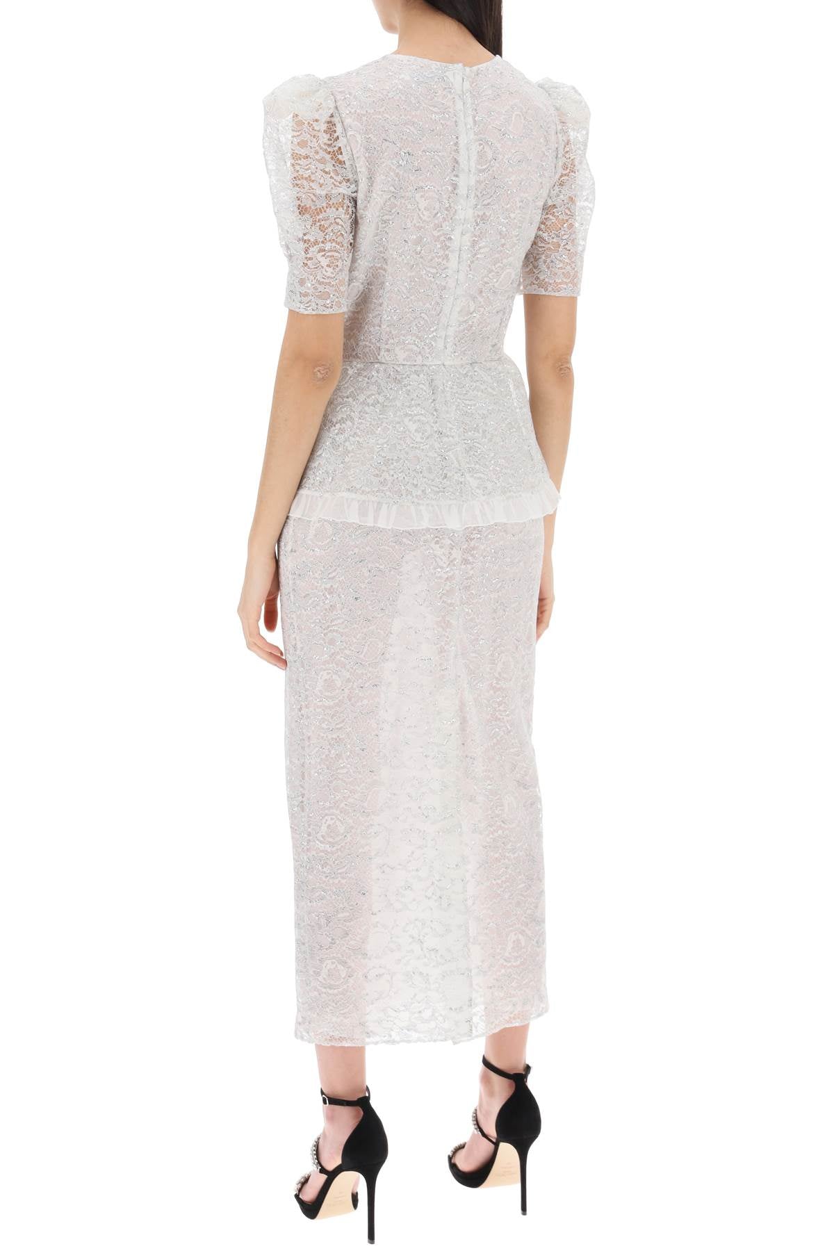Alessandra rich lurex lace dress for-women > clothing > dresses > midi-Alessandra Rich-42-Mixed colours-Urbanheer