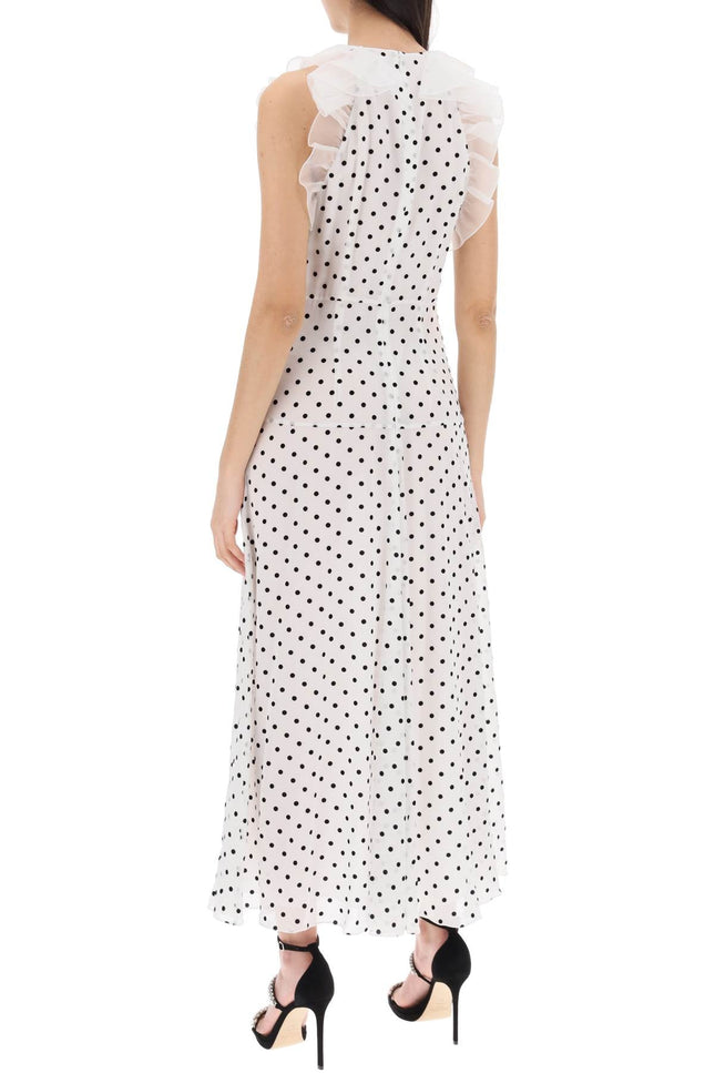 Alessandra rich sleeveless maxi dress in polka-women > clothing > dresses > maxi-Alessandra Rich-Urbanheer