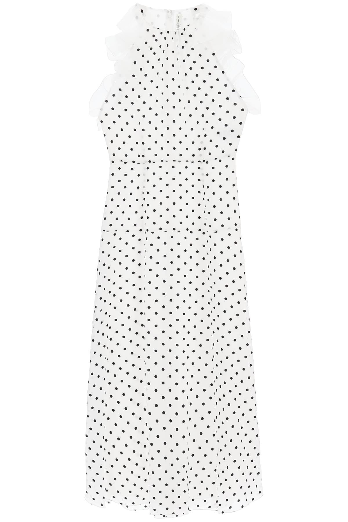 Alessandra rich sleeveless maxi dress in polka-women > clothing > dresses > maxi-Alessandra Rich-Urbanheer