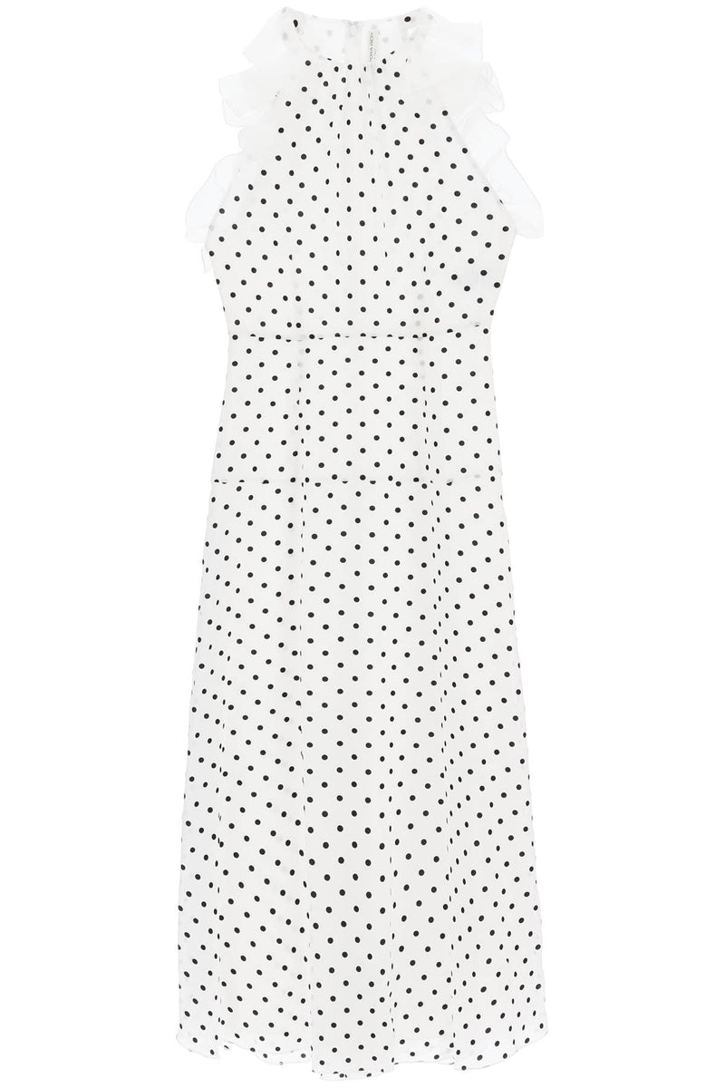 Alessandra rich sleeveless maxi dress in polka-women > clothing > dresses > maxi-Alessandra Rich-Urbanheer